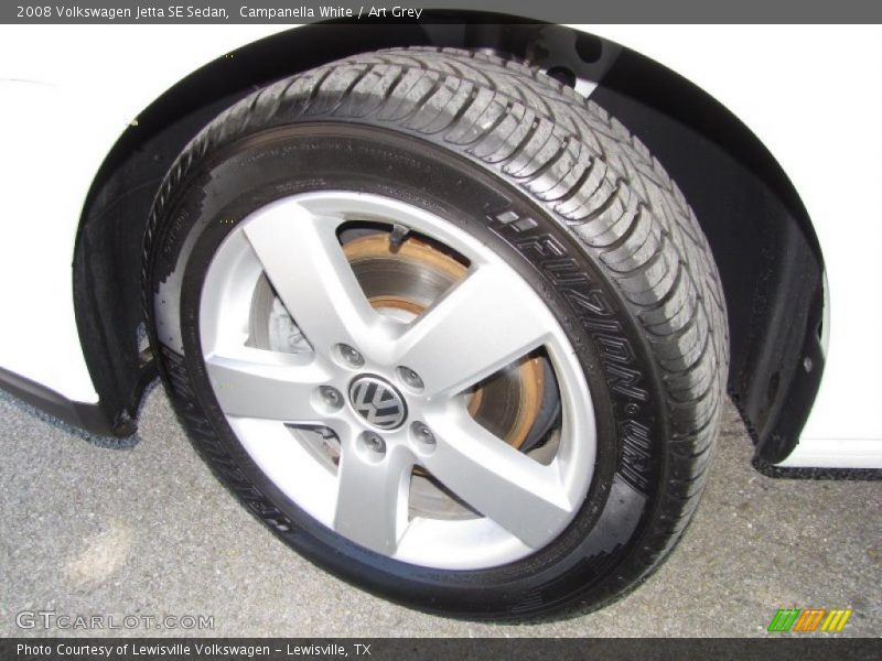 Campanella White / Art Grey 2008 Volkswagen Jetta SE Sedan