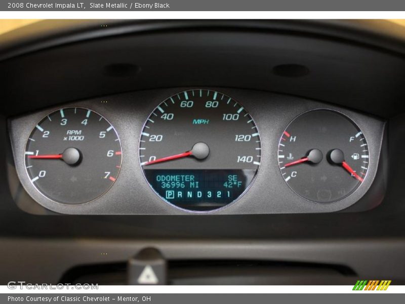 Slate Metallic / Ebony Black 2008 Chevrolet Impala LT