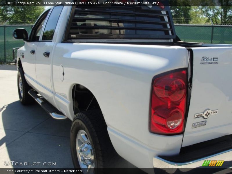 Bright White / Medium Slate Gray 2008 Dodge Ram 2500 Lone Star Edition Quad Cab 4x4