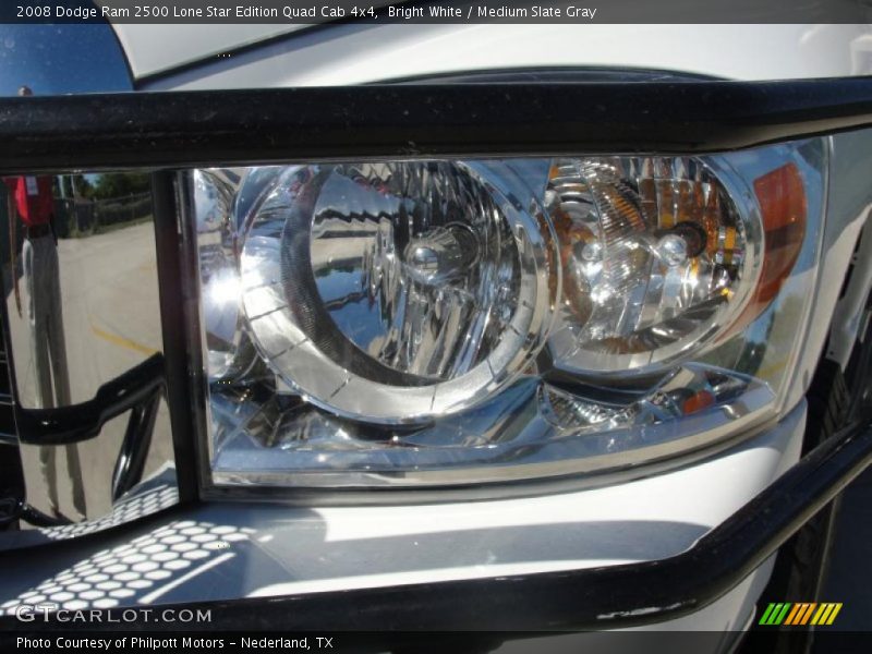 Bright White / Medium Slate Gray 2008 Dodge Ram 2500 Lone Star Edition Quad Cab 4x4
