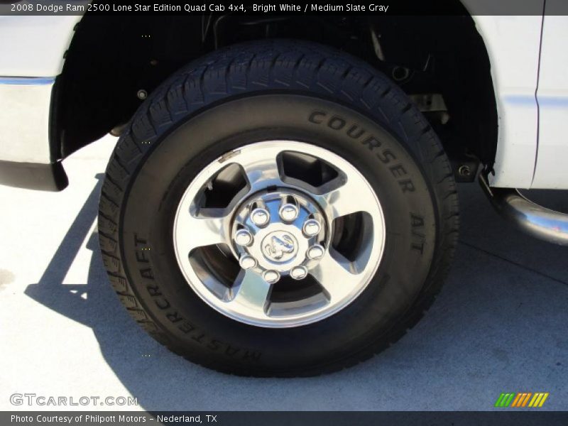 Bright White / Medium Slate Gray 2008 Dodge Ram 2500 Lone Star Edition Quad Cab 4x4