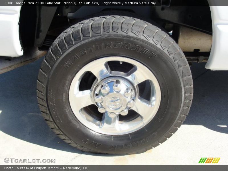 Bright White / Medium Slate Gray 2008 Dodge Ram 2500 Lone Star Edition Quad Cab 4x4
