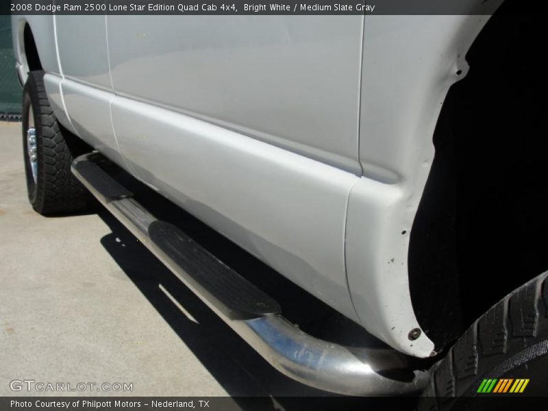 Bright White / Medium Slate Gray 2008 Dodge Ram 2500 Lone Star Edition Quad Cab 4x4