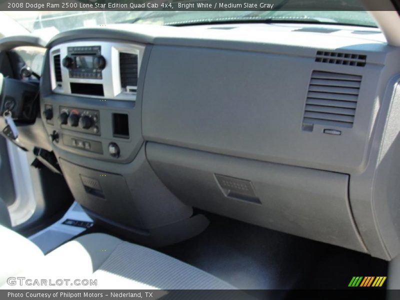 Bright White / Medium Slate Gray 2008 Dodge Ram 2500 Lone Star Edition Quad Cab 4x4