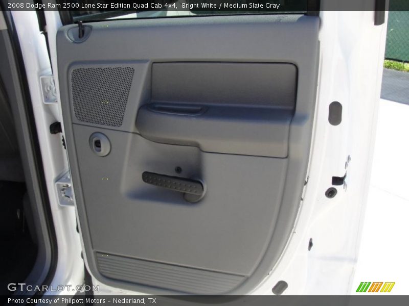 Bright White / Medium Slate Gray 2008 Dodge Ram 2500 Lone Star Edition Quad Cab 4x4