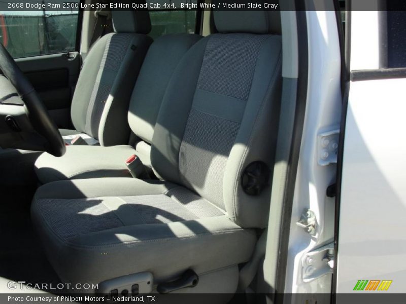 Bright White / Medium Slate Gray 2008 Dodge Ram 2500 Lone Star Edition Quad Cab 4x4