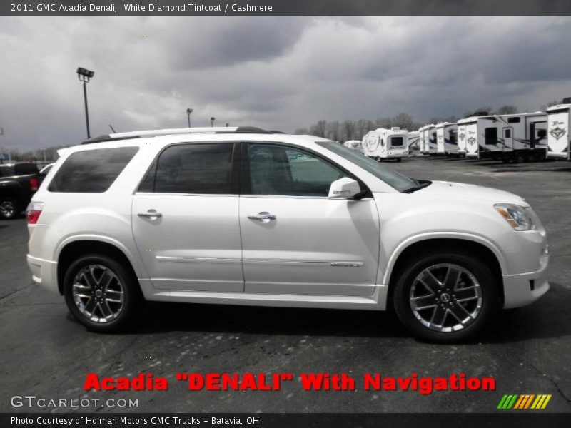 White Diamond Tintcoat / Cashmere 2011 GMC Acadia Denali