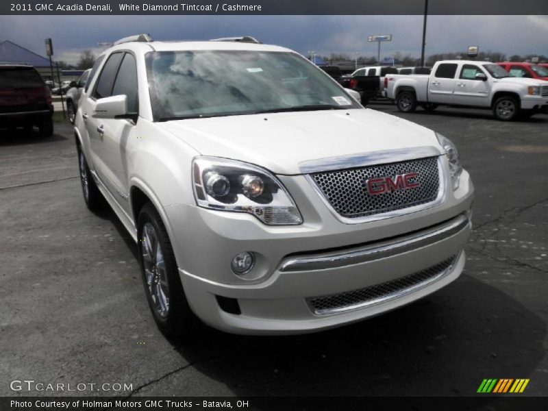 White Diamond Tintcoat / Cashmere 2011 GMC Acadia Denali