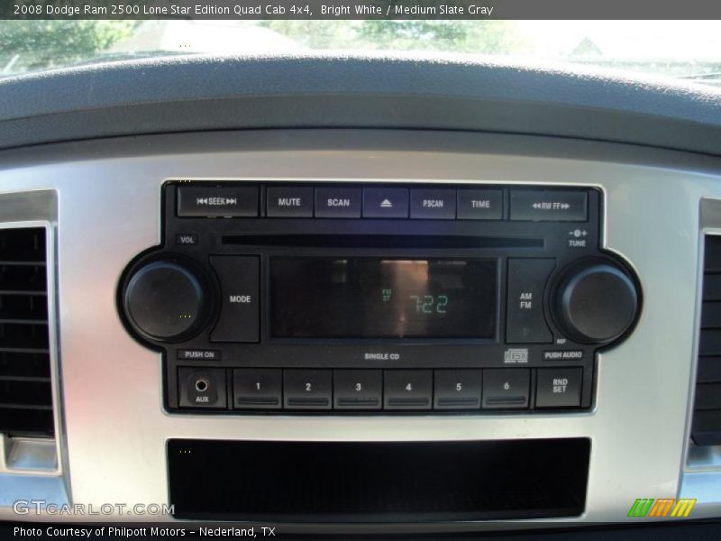 Bright White / Medium Slate Gray 2008 Dodge Ram 2500 Lone Star Edition Quad Cab 4x4