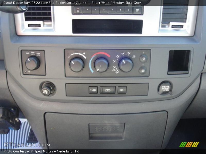Bright White / Medium Slate Gray 2008 Dodge Ram 2500 Lone Star Edition Quad Cab 4x4
