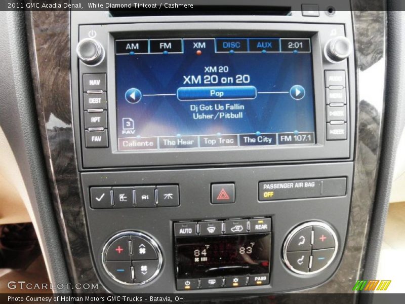 Controls of 2011 Acadia Denali