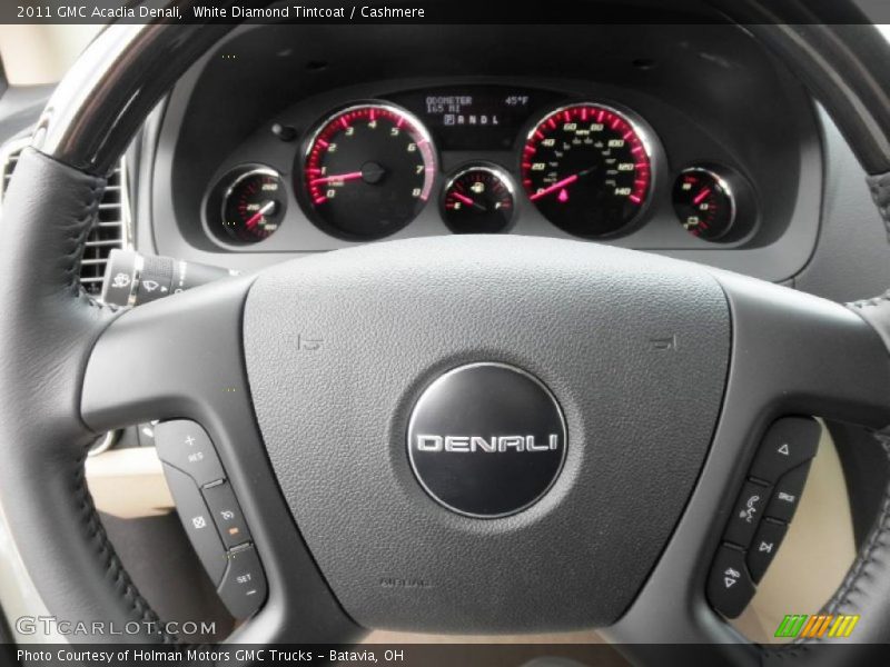 White Diamond Tintcoat / Cashmere 2011 GMC Acadia Denali