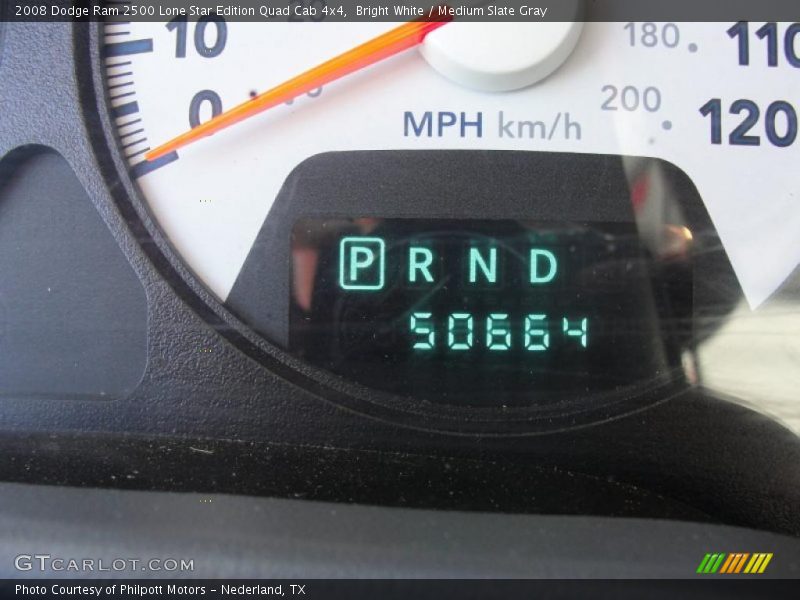 Bright White / Medium Slate Gray 2008 Dodge Ram 2500 Lone Star Edition Quad Cab 4x4