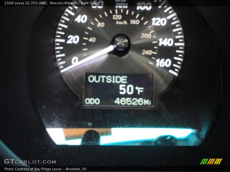 Mercury Metallic / Light Gray 2008 Lexus GS 350 AWD