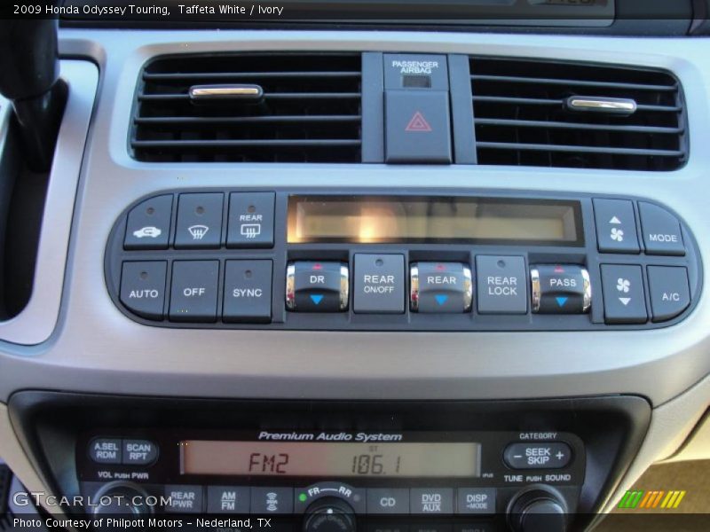 Controls of 2009 Odyssey Touring