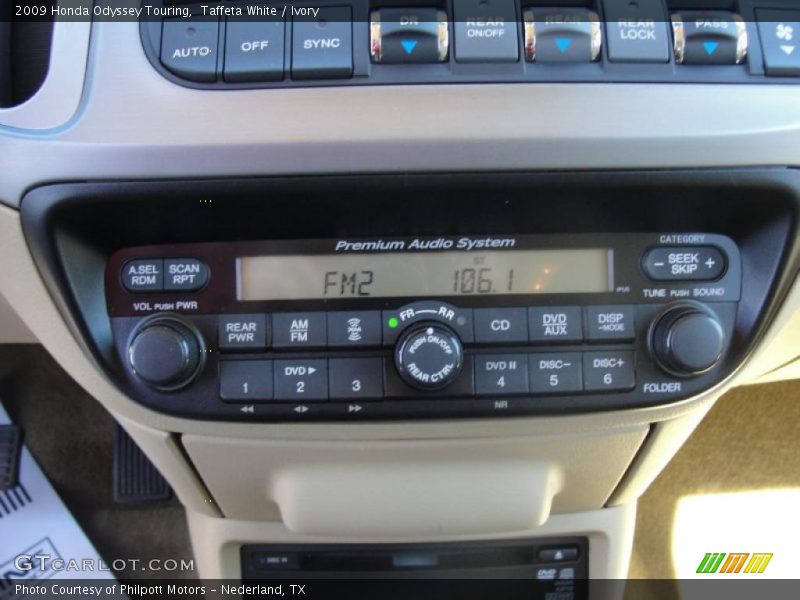 Controls of 2009 Odyssey Touring