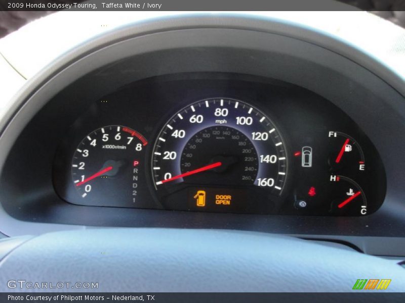  2009 Odyssey Touring Touring Gauges