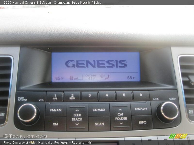Champagne Beige Metallic / Beige 2009 Hyundai Genesis 3.8 Sedan