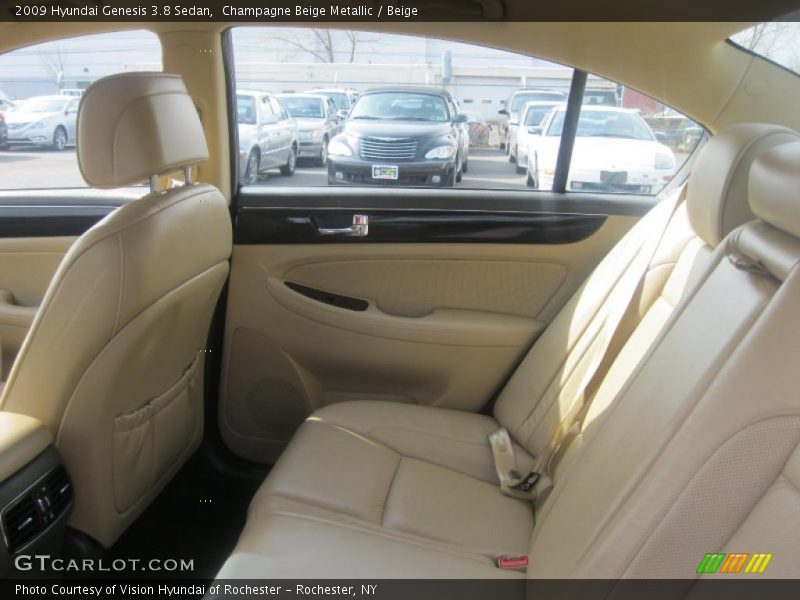 Champagne Beige Metallic / Beige 2009 Hyundai Genesis 3.8 Sedan