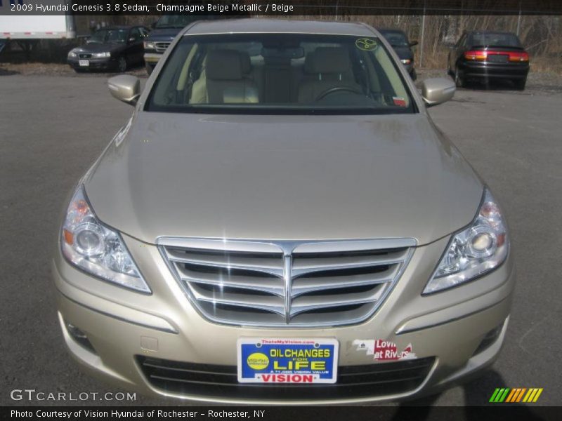 Champagne Beige Metallic / Beige 2009 Hyundai Genesis 3.8 Sedan