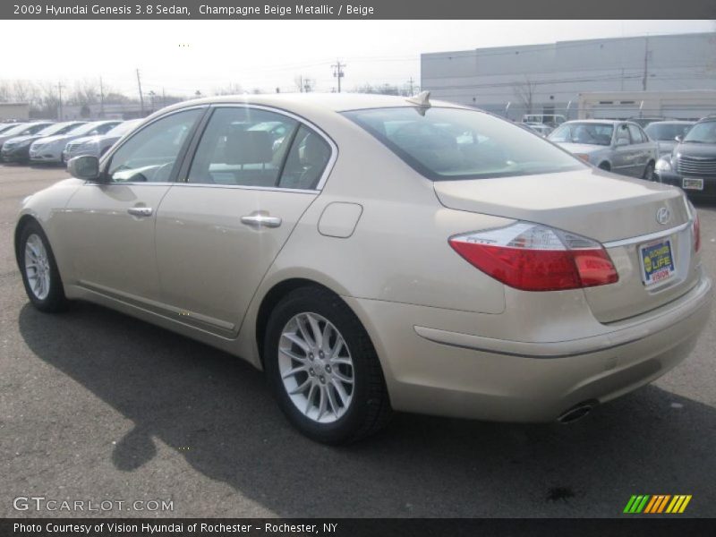  2009 Genesis 3.8 Sedan Champagne Beige Metallic