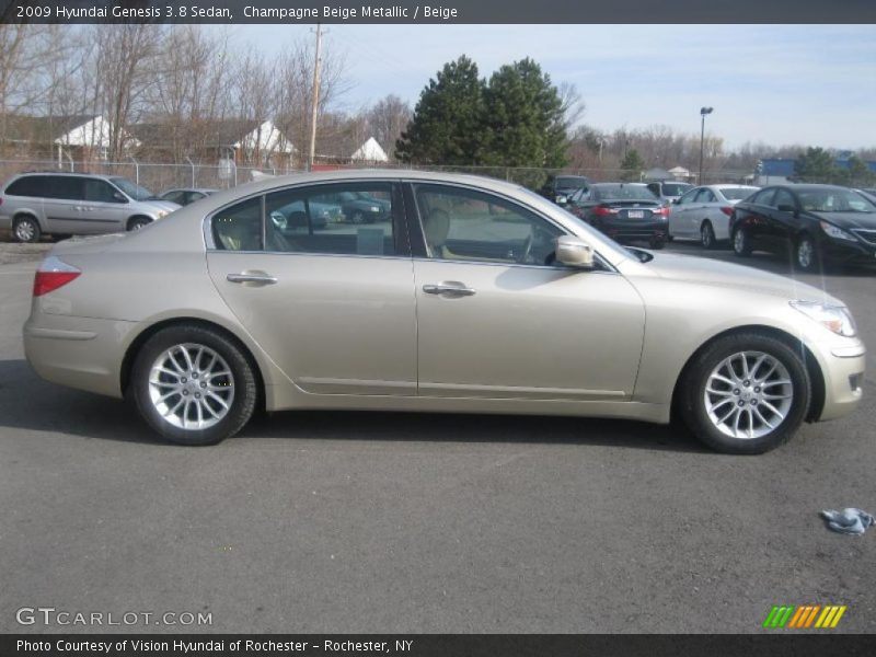 Champagne Beige Metallic / Beige 2009 Hyundai Genesis 3.8 Sedan