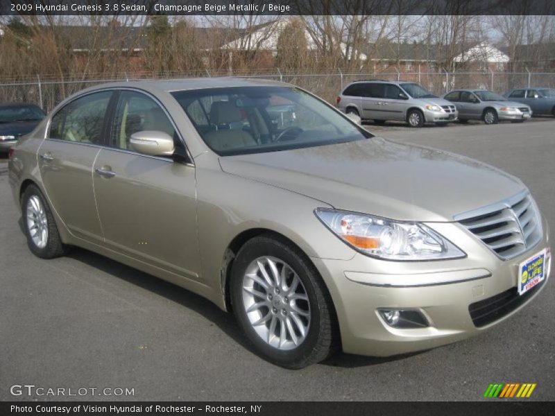 Front 3/4 View of 2009 Genesis 3.8 Sedan