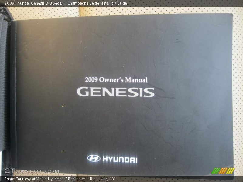 Champagne Beige Metallic / Beige 2009 Hyundai Genesis 3.8 Sedan