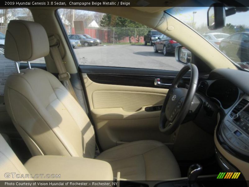  2009 Genesis 3.8 Sedan Beige Interior