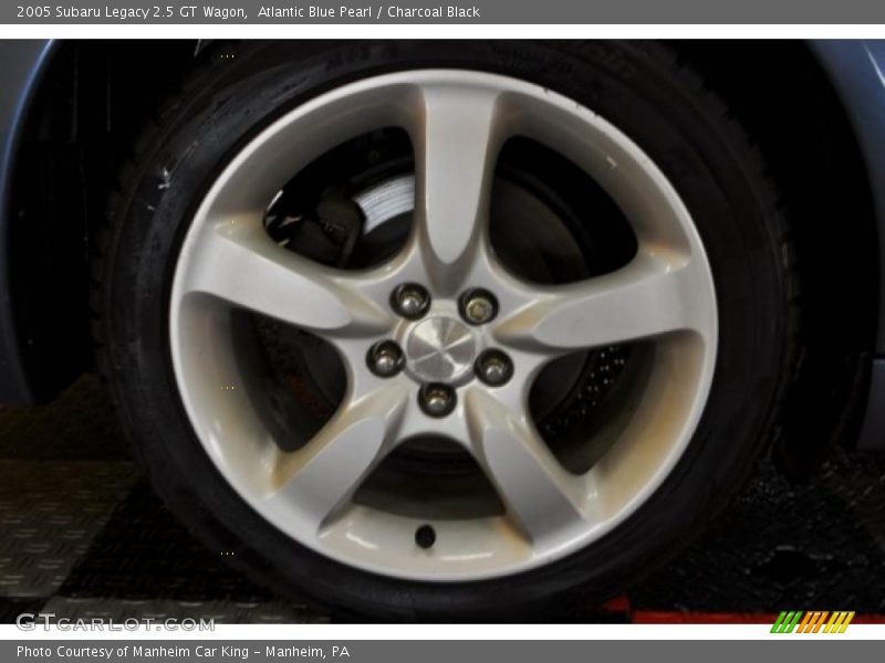 Atlantic Blue Pearl / Charcoal Black 2005 Subaru Legacy 2.5 GT Wagon