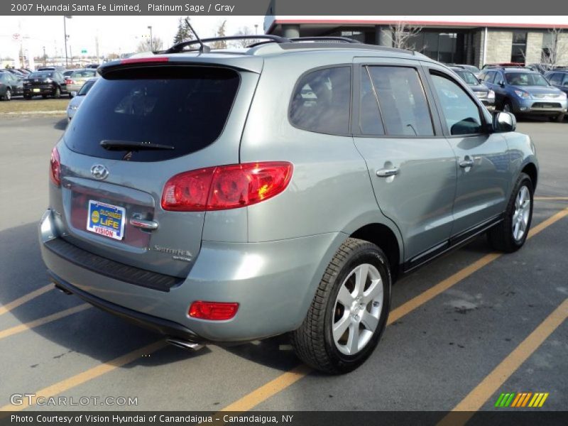 Platinum Sage / Gray 2007 Hyundai Santa Fe Limited