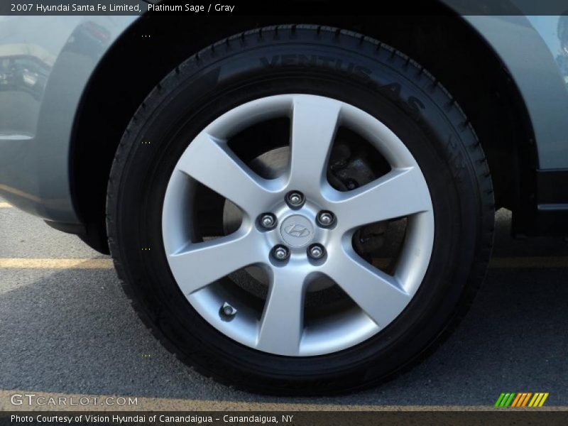 Platinum Sage / Gray 2007 Hyundai Santa Fe Limited