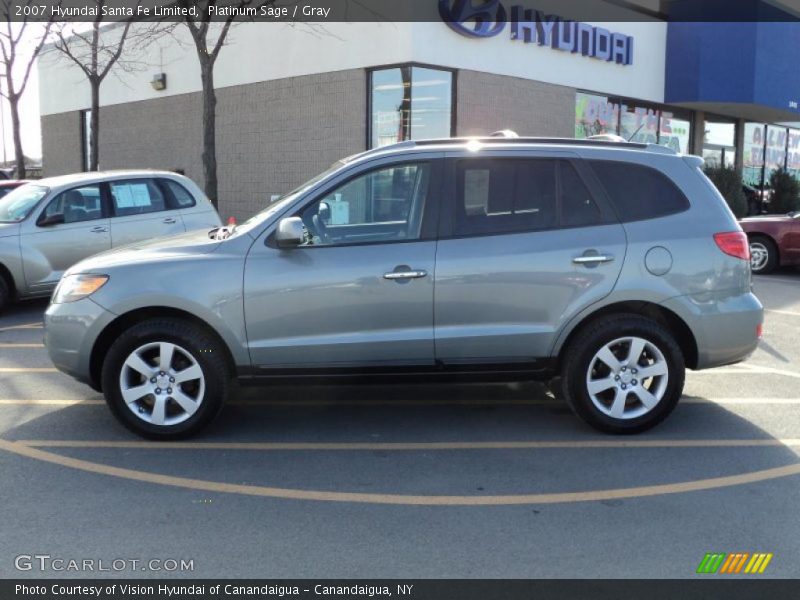 Platinum Sage / Gray 2007 Hyundai Santa Fe Limited