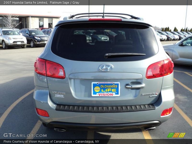 Platinum Sage / Gray 2007 Hyundai Santa Fe Limited