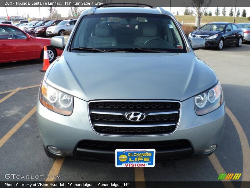 Platinum Sage / Gray 2007 Hyundai Santa Fe Limited