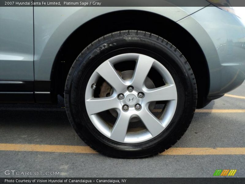 Platinum Sage / Gray 2007 Hyundai Santa Fe Limited