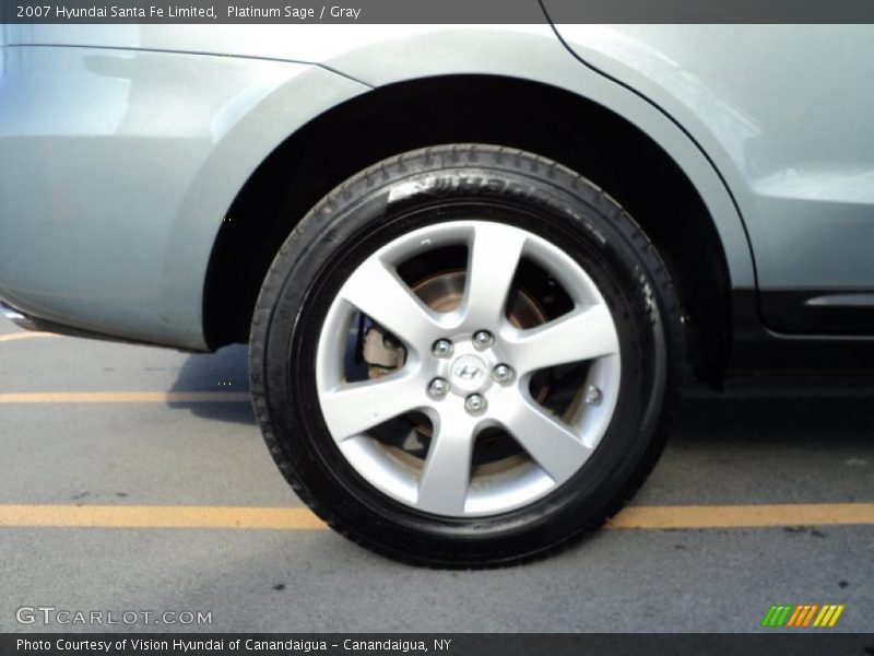 Platinum Sage / Gray 2007 Hyundai Santa Fe Limited