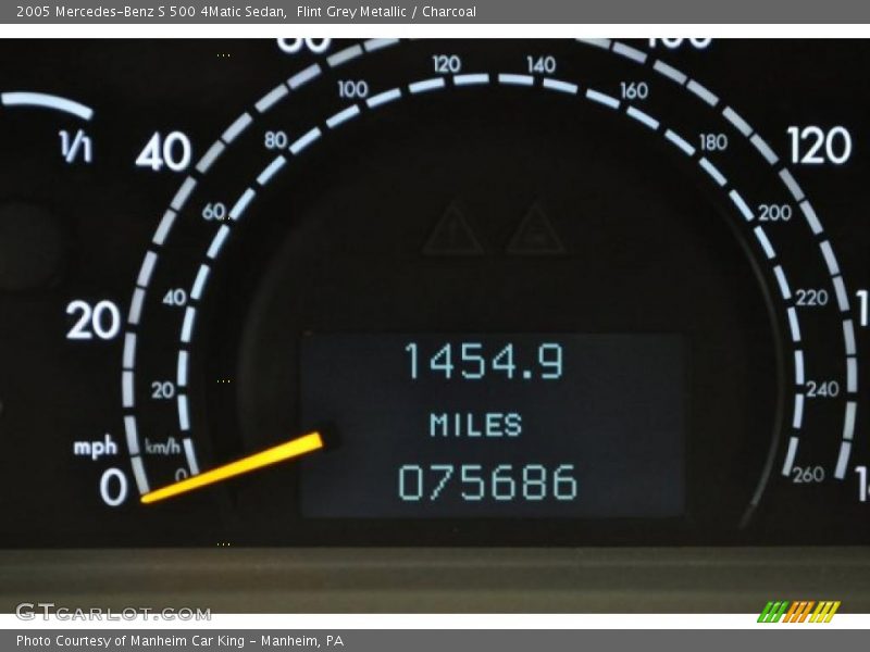 Flint Grey Metallic / Charcoal 2005 Mercedes-Benz S 500 4Matic Sedan