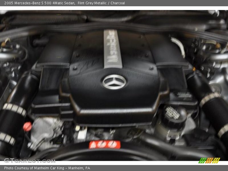 Flint Grey Metallic / Charcoal 2005 Mercedes-Benz S 500 4Matic Sedan