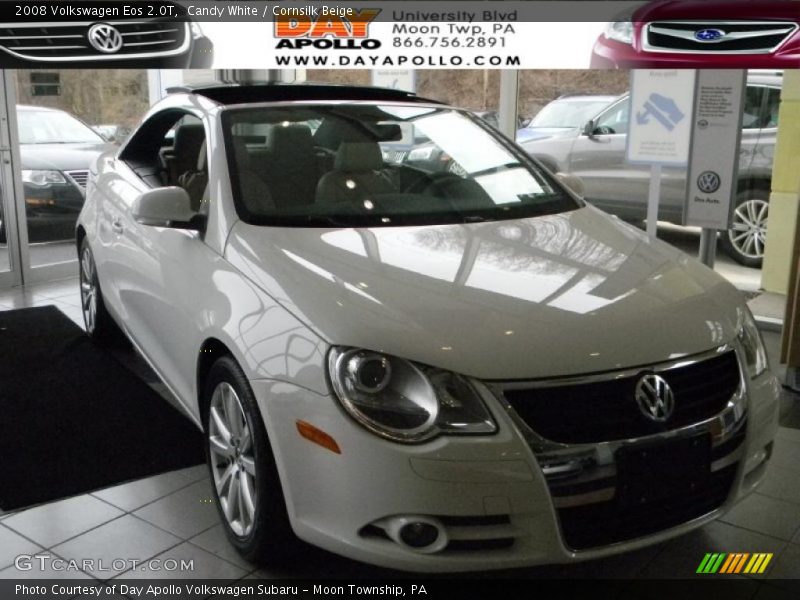 Candy White / Cornsilk Beige 2008 Volkswagen Eos 2.0T