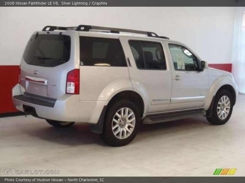 Silver Lightning / Graphite 2008 Nissan Pathfinder LE V8