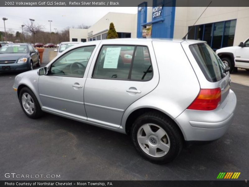 Reflex Silver Metallic / Black 2002 Volkswagen Golf GLS Sedan