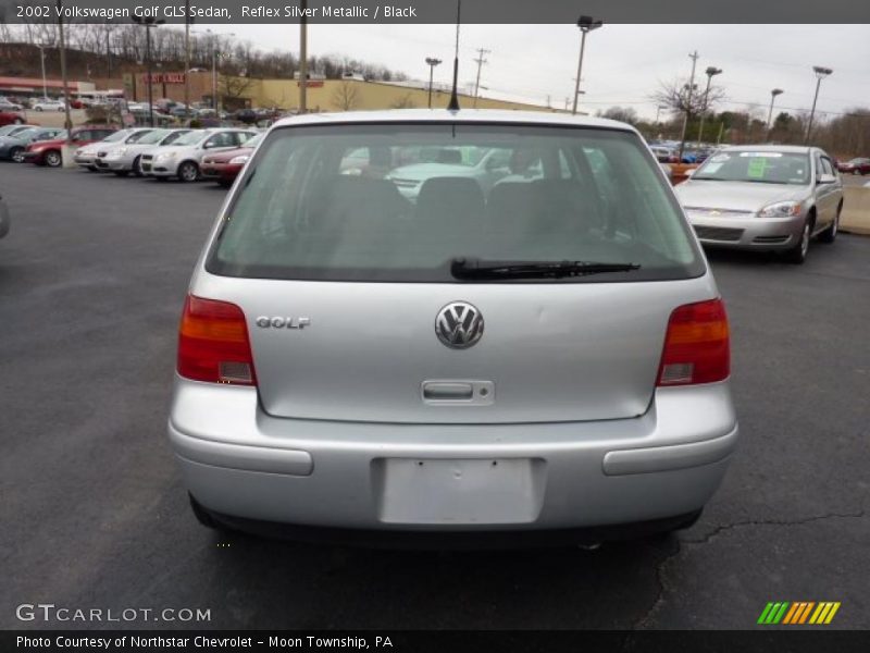 Reflex Silver Metallic / Black 2002 Volkswagen Golf GLS Sedan