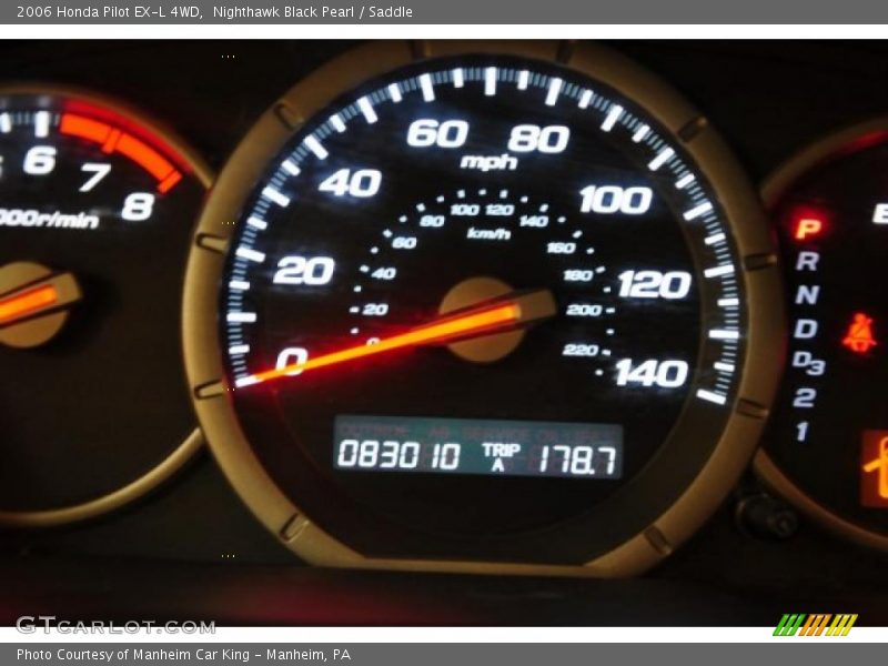 Nighthawk Black Pearl / Saddle 2006 Honda Pilot EX-L 4WD