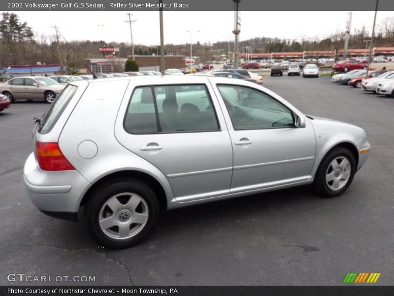 Reflex Silver Metallic / Black 2002 Volkswagen Golf GLS Sedan