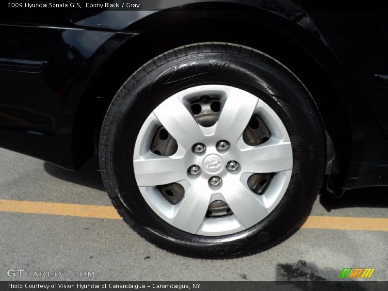Ebony Black / Gray 2009 Hyundai Sonata GLS