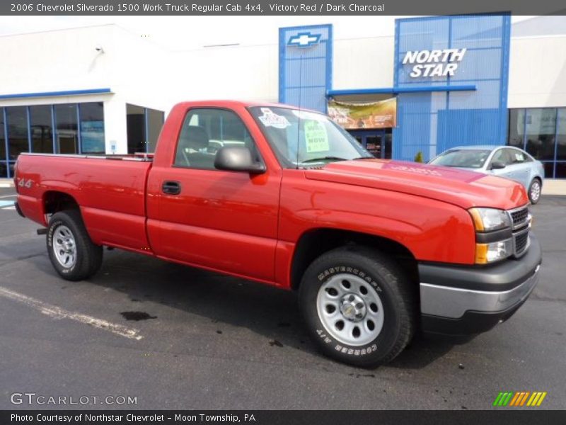 Victory Red / Dark Charcoal 2006 Chevrolet Silverado 1500 Work Truck Regular Cab 4x4