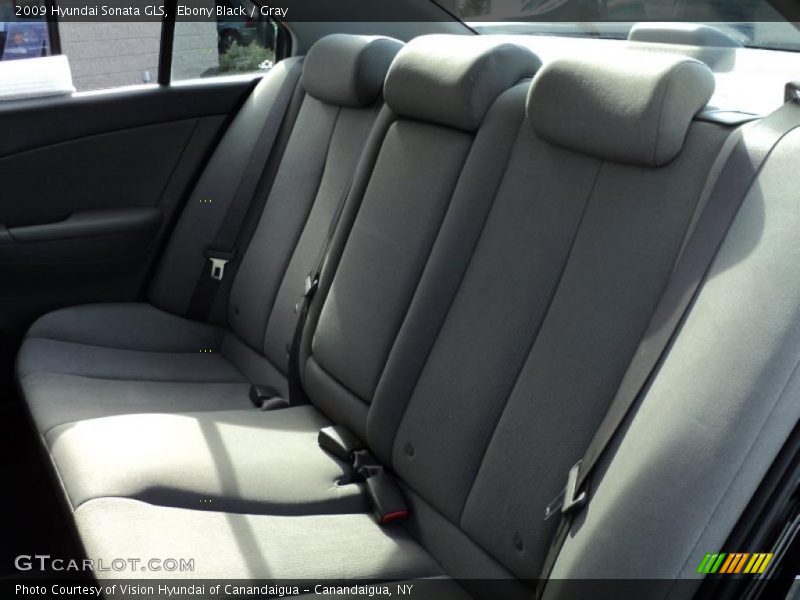 Ebony Black / Gray 2009 Hyundai Sonata GLS