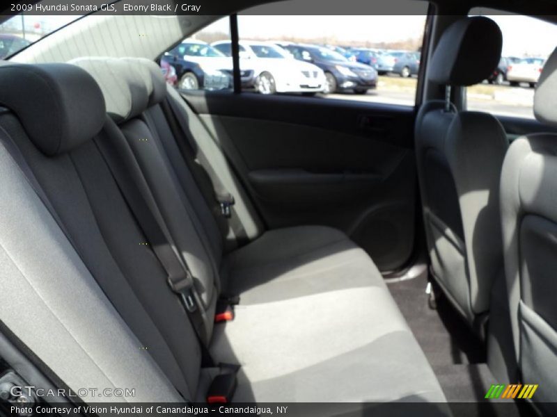 Ebony Black / Gray 2009 Hyundai Sonata GLS