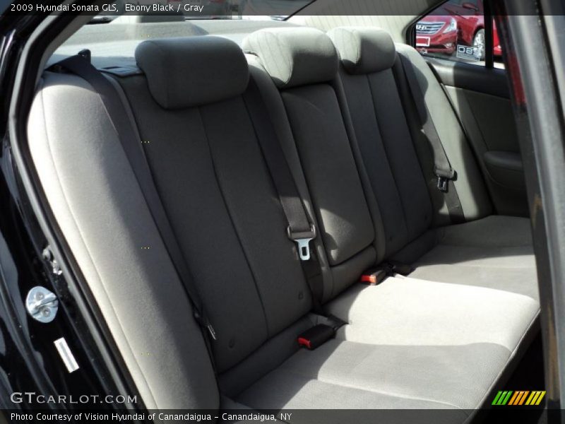 Ebony Black / Gray 2009 Hyundai Sonata GLS